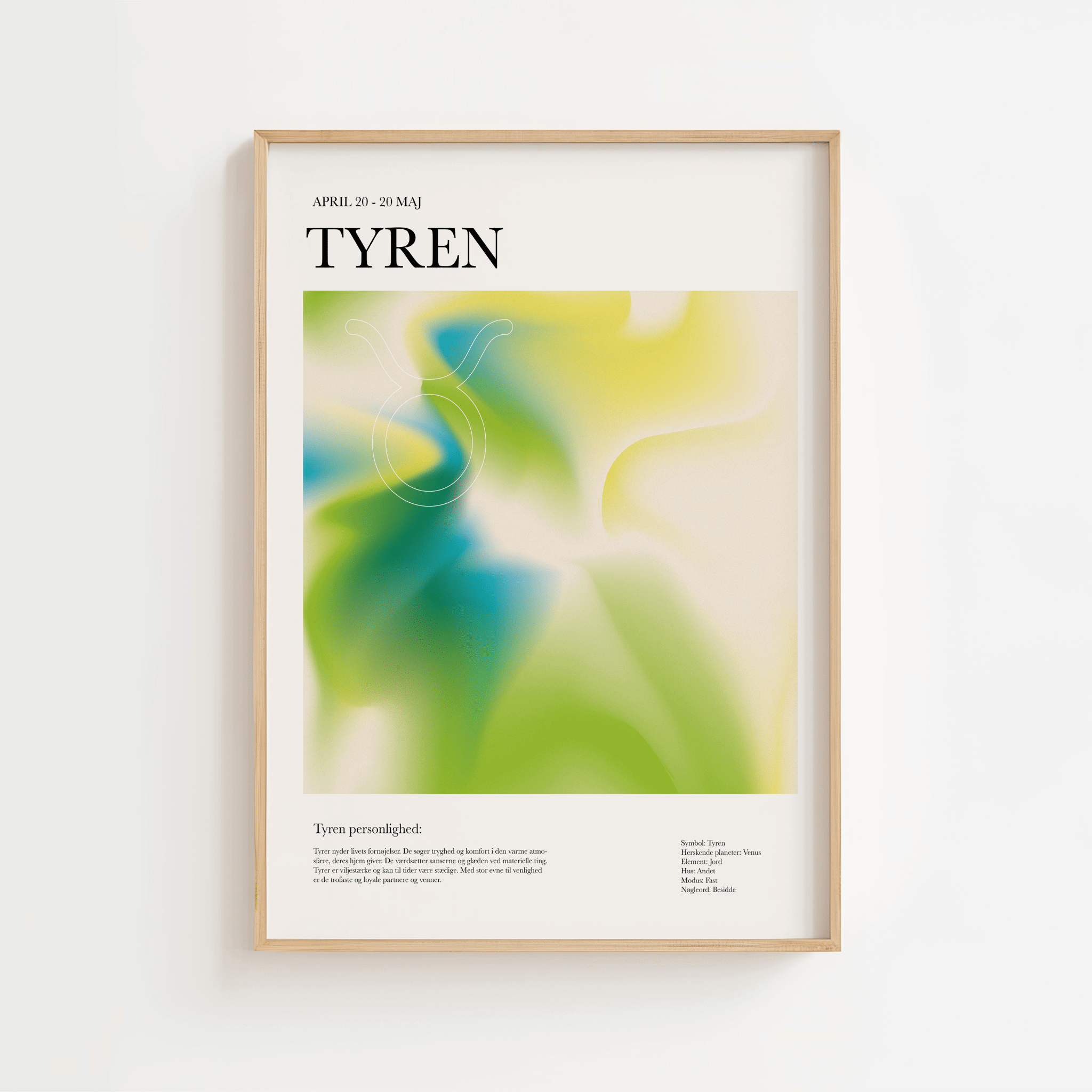 Farverige stjernetegns plakater