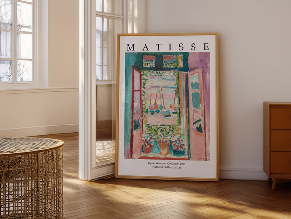 Matisse plakat med maleriet Landscape at Collioure fra 1905 i farverig fauvistisk stil.