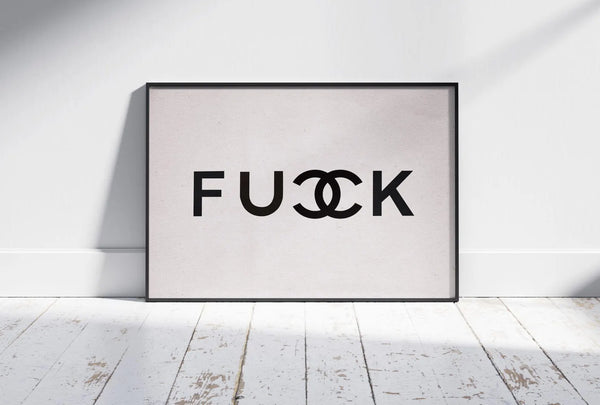 Bold Statement – Fashion plakat i sort/hvid med provokerende og minimalistisk design