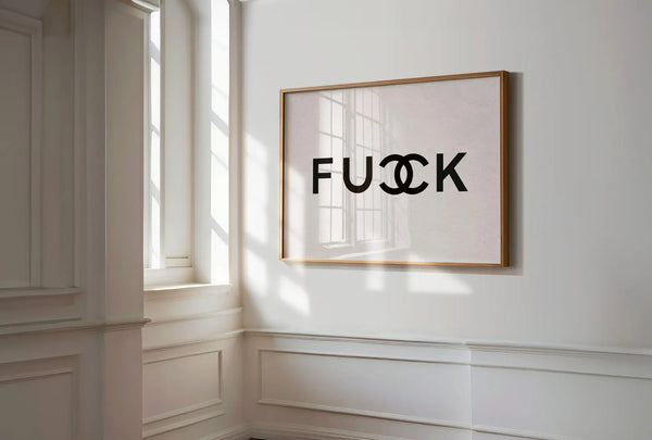 Bold Statement – Fashion plakat i sort/hvid med provokerende og minimalistisk design