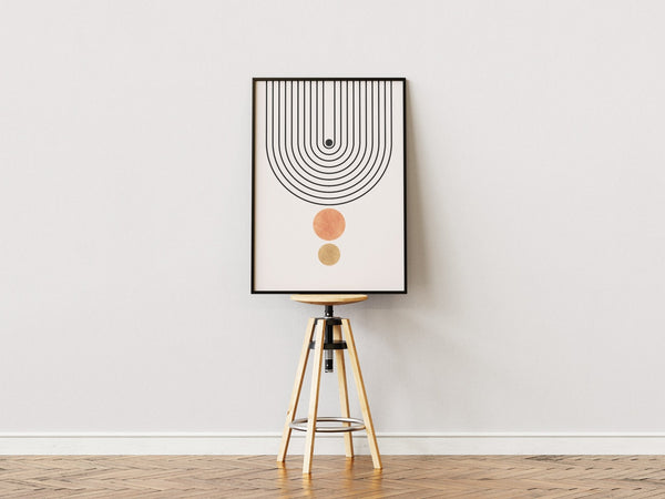 Abstract Door Up Plakat | Minimalistisk & Moderne Kunst