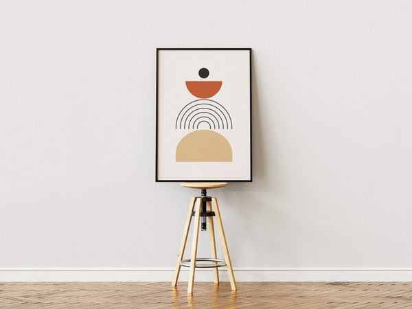 Abstract Half Block Plakat