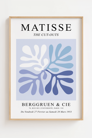 Blå Mix Cut Outs – Matisse Plakat | Moderne Kunstplakat