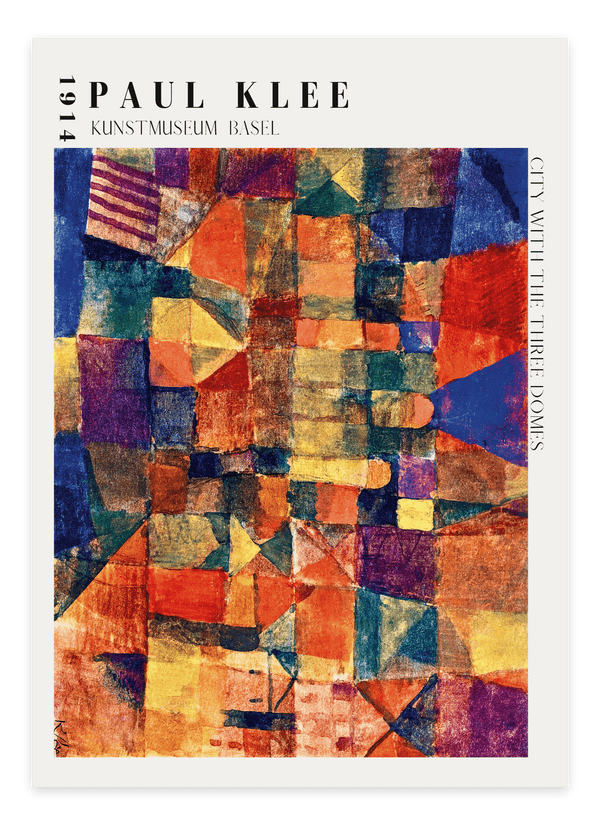City With Three Domes Paul Klee Plakat