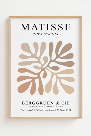 De Beige Cie – Matisse Plakat | Abstrakt Kunst i Neutrale Toner