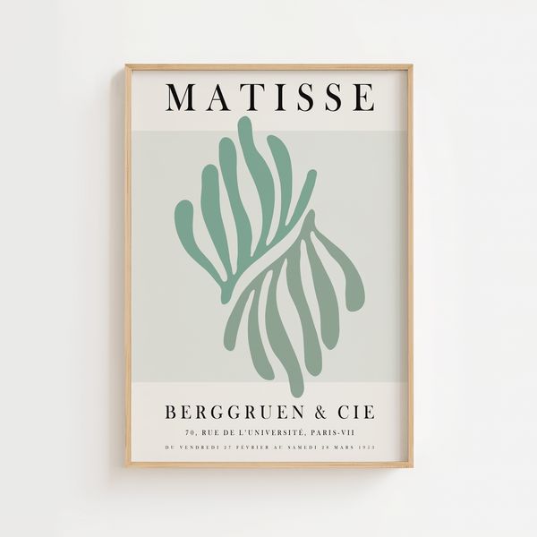 Forms Green Curves Plakat | Moderne Kunst i Grønne Nuancer
