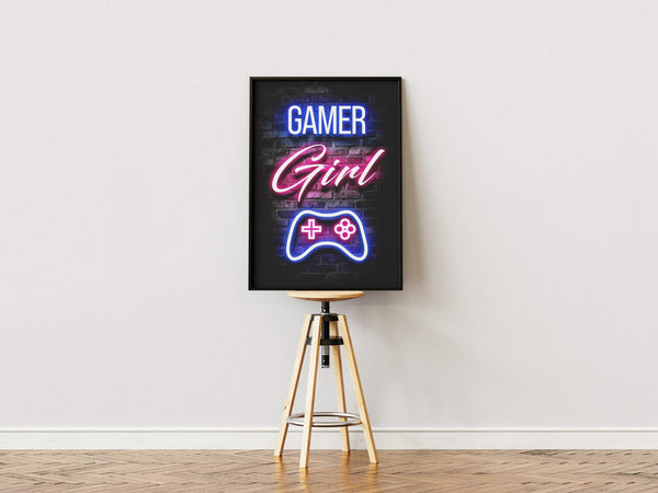 Gamer Girl - Gaming Plakat