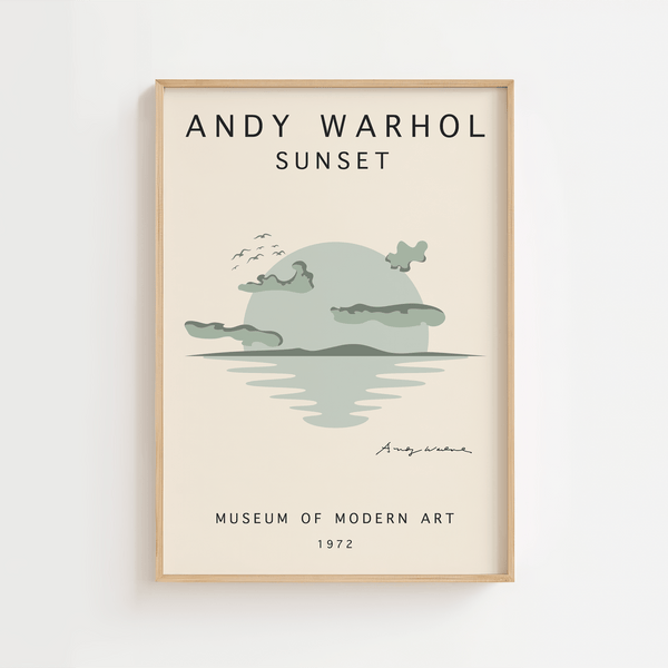 Green Sunset – Andy Warhol Plakat | Ikonisk Pop Art Kunst