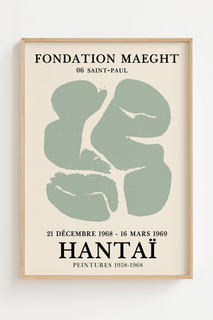 Hantai – Fondation Plakat | Moderne Abstrakt Kunstplakat