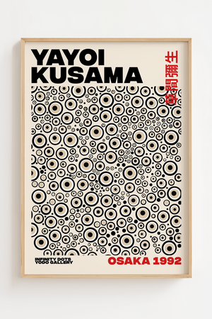 Kusama Osaka Plakat | Farverig Kunstplakat med Japansk Præg