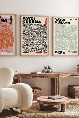Kusama Osaka Plakat | Farverig Kunstplakat med Japansk Præg