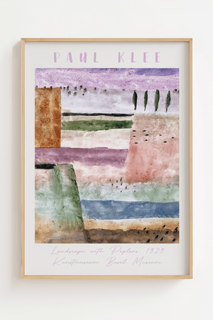 Landscape With Poplary Red Paul Klee Plakat