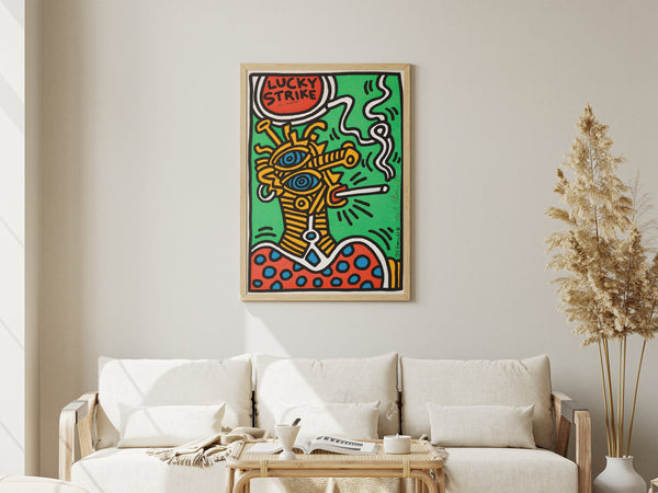 Lucky Strike - Keith Haring Plakat