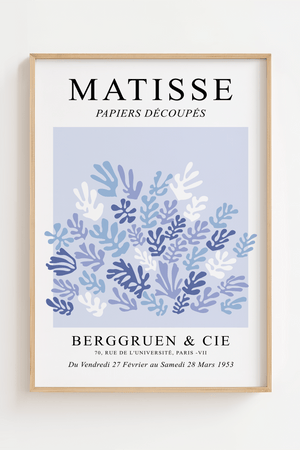Lyseblå Bush – Matisse Plakat