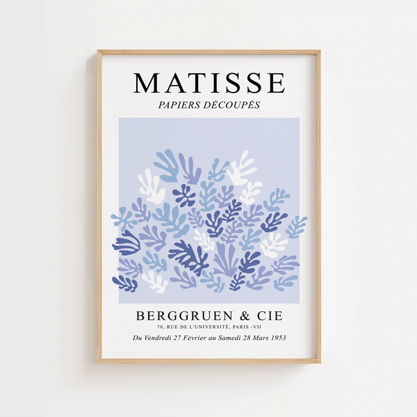 Lyseblå Bush – Matisse Plakat