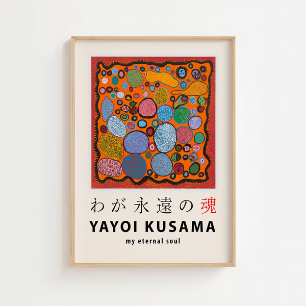 My Eternal Soul – Kusama Plakat | Farverig Kunstplakat