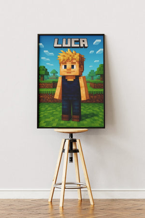 Standard Minecraft plakat (lav din egen)