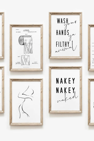 Toilet Rules plakat – Sjov og dekorativ til badeværelset