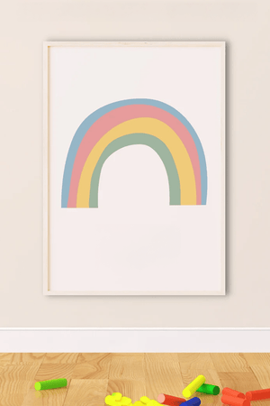 Regnbue Børneplakat