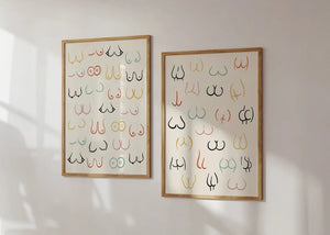 Body Positive Titties Plakat - Fejr Selvaccept & Positiv Kroppsholdning