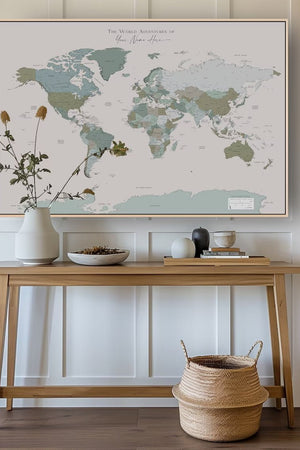 Moderne Verdenskort Plakat