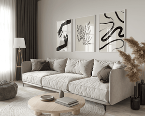 Moderne "Touching Hands" Plakat | Spar 40% & køb online nu