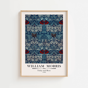 William Morris - Tulip & Rose Plakat