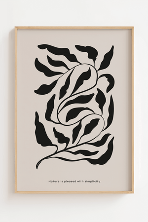Nature Is Pleased With Simplicity Plakat