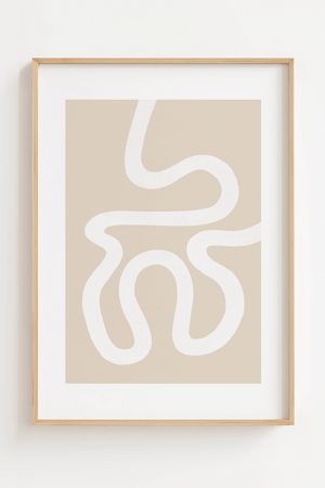 Beige Maze Matisse Plakat