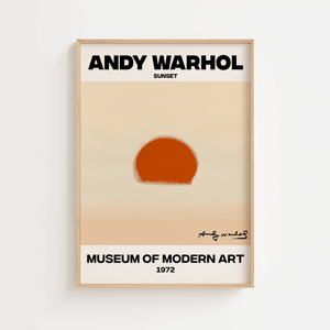 Orange Sunset - Andy Warhol Plakat