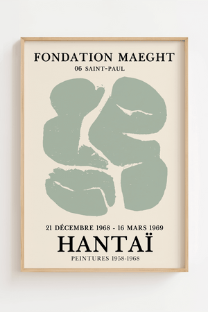 Hantai – Fondation Plakat | Moderne Abstrakt Kunstplakat

