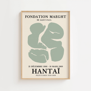 Hantai – Fondation Plakat | Moderne Abstrakt Kunstplakat

