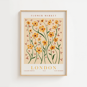Flower Market London Gallery Plakat