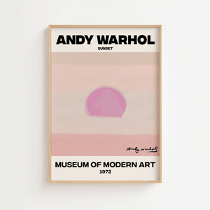 Purple Sunset - Andy Warhol Plakat