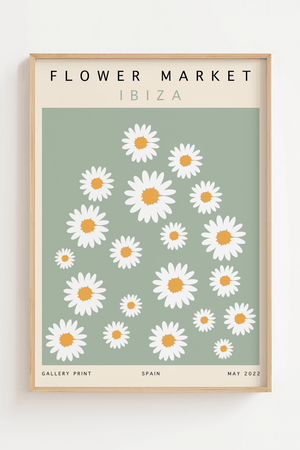 Flower market - Ibiza Plakat