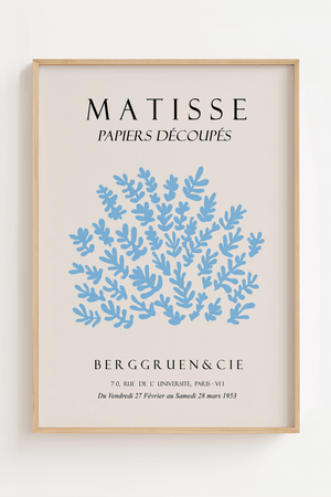 Blå Bush Matisse Plakat