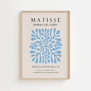 Blå Berggruen Matisse Plakat