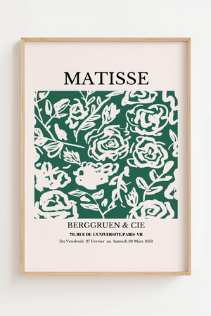 Matisse Grøn Rose Plakat