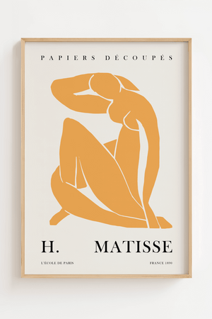 Papiers Découpés Orange Plakat