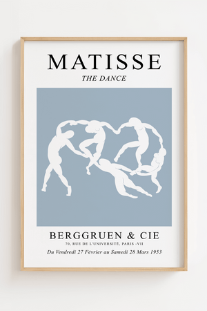 Blå The Dance Plakat | Moderne Fortolkning af Matisse
