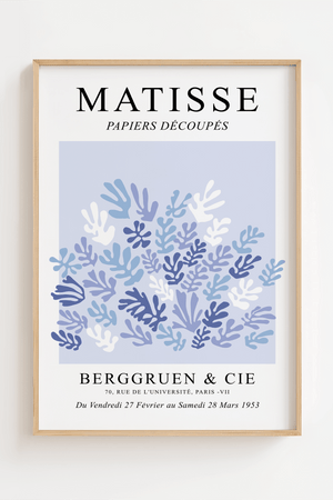 Lyseblå Bush – Matisse Plakat

