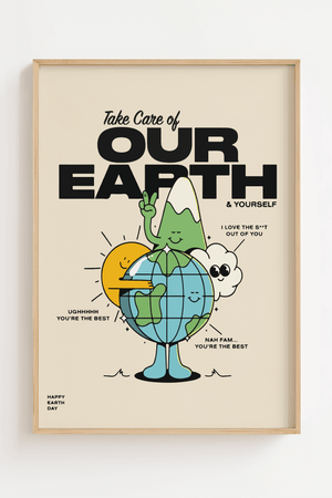 Take care of our earth Plakat