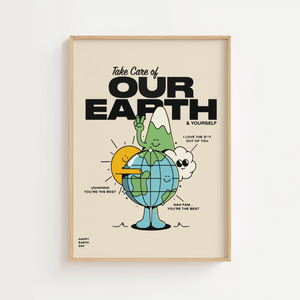 Take care of our earth Plakat