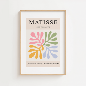 Farverig Curves - Matisse Plakat