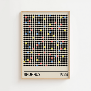 Bauhaus 1923 Dots Plakat