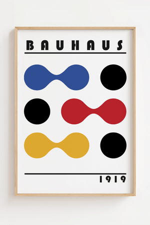 Bauhaus Dots Collide Plakat
