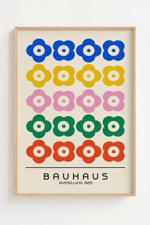 Bauhaus Flower Austellung Plakat