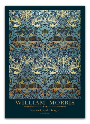 William Morris - Dark Peacock and Dragon Plakat