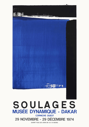 Soulages Water Plakat