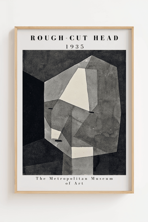Rough Cut Head Paul Klee Plakat